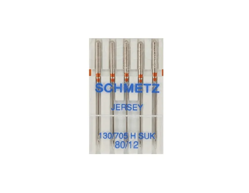 AGUJA SCHMETZ 80/12 PUNTA DE BOLA JERSEY MÁQUINA DOMÉSTICAS