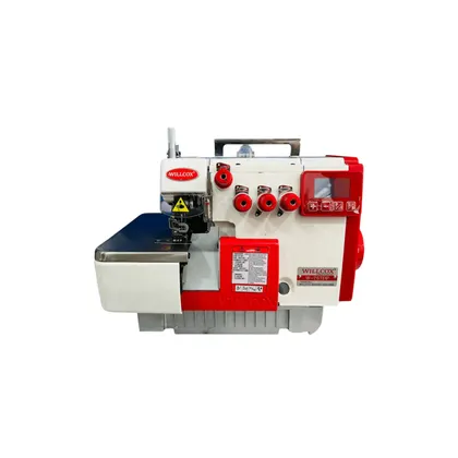 FILETEADORA MECATRÓNICA WILLCOX W-757DP ROJA 5 HILOS