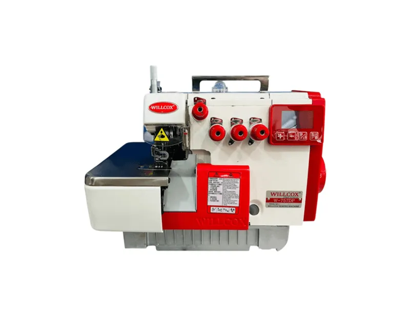 FILETEADORA MECATRÓNICA WILLCOX W-757DP ROJA 5 HILOS