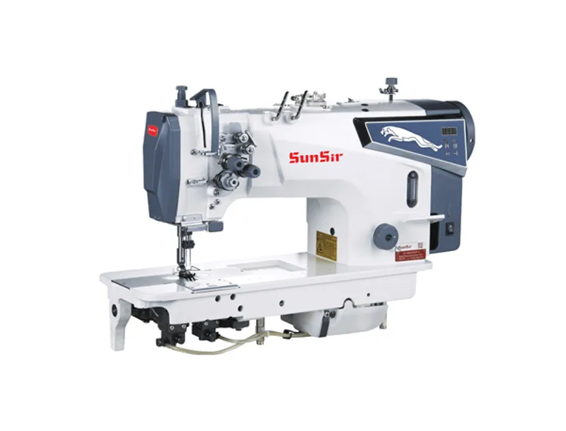 Máquina plana dos agujas escualizable mecatrónica SUNSIR SS-D8750DP