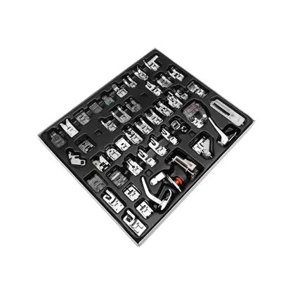 Set de pies prensatelas x 42 unidades – máquinas domésticas