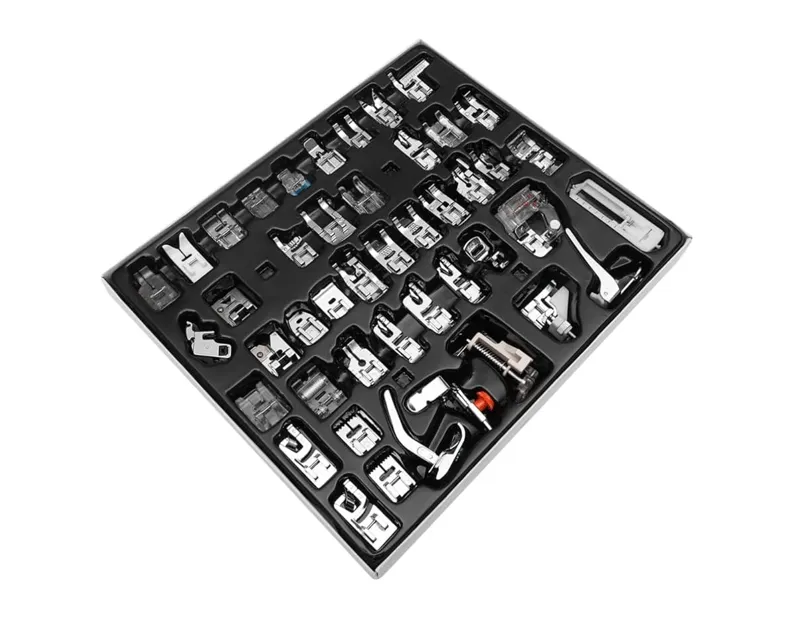 Set de pies prensatelas x 42 unidades – máquinas domésticas
